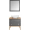 Комплект мебели серый матовый 79 см ASB-Woodline Каталина - 4