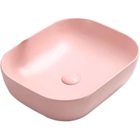 Раковина-чаша CeramaLux 78104MP-3 50,5x40,5 см, накладная, розовый матовый