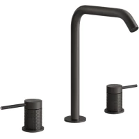Смеситель для раковины Gessi Gessi316 54211#707 без донного клапана, черный хром матовый
