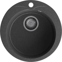 Кухонная мойка GranFest Rondo 480 47,5x47,5 см, графит