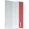 Зеркальный шкаф 50x70 см белый глянец/красный матовый R Corozo Колор SD-00000697 - 2
