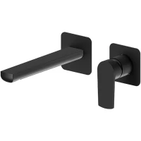 Смеситель для раковины Newform Haka 72026E.01.093 встраиваемый, без донного клапана, черный матовый