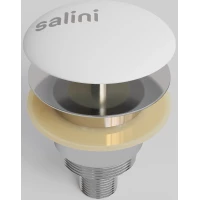 Донный клапан для ванны Salini S-Stone D 401 151301M универсальный, белый матовый