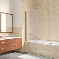 Шторка на ванну Vegas Glass EV LUX 60 08 10 L 60 см L, профиль хром, стекло сатин