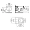 Комплект подвесной унитаз Noken Acro Compact N380000081 + система инсталляции Grohe 38811kf0 - 6