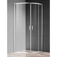 Душевой уголок AQUAme AQM3801F-8 80x80 см, профиль хром, стекло прозрачное