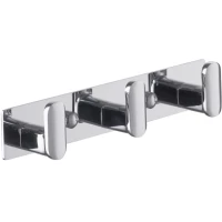 Планка с крючками Fashun A2615-3 для ванны, хром