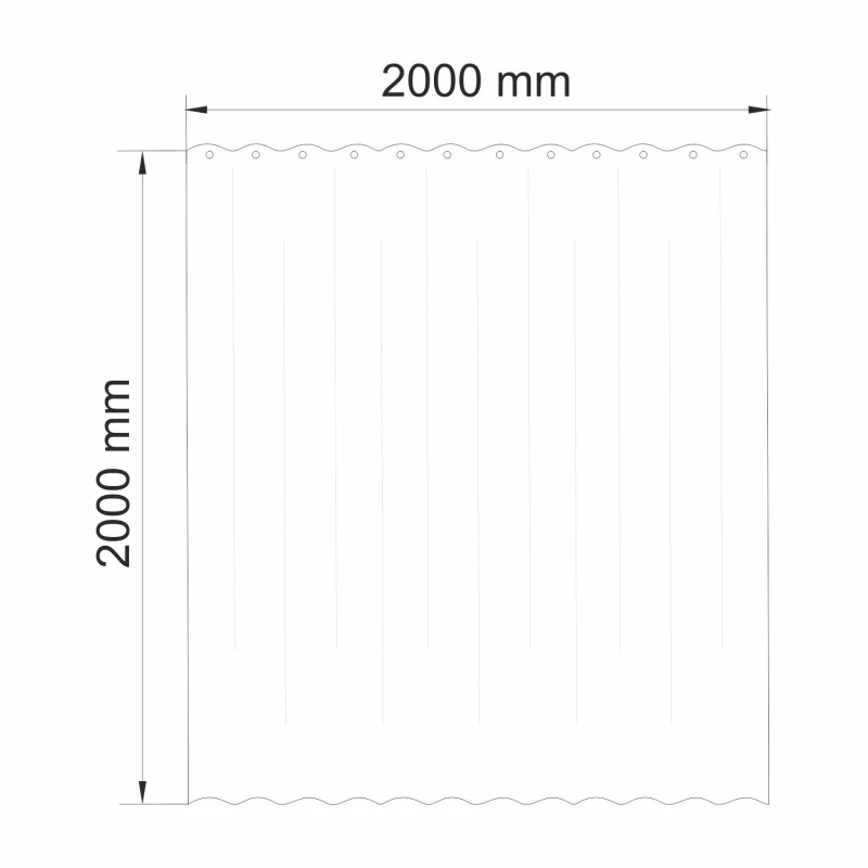 Штора для ванной комнаты WasserKRAFT Lossa SC-81102