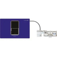 Кнопка смыва Creavit FP8003.03 для инсталляции, сенсорная, питание от батареи, синий