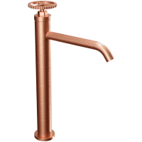 Смеситель для раковины Remer Chrono CH11LXLRP без донного клапана, медь матовая