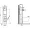 Комплект подвесной унитаз Jacob Delafon Struktura EDF102-00 + E70025-00 + система инсталляции Jacob Delafon E33130RU-NF + E29027-CP - 10