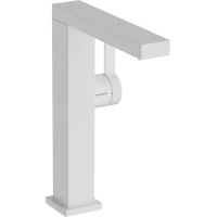 Смеситель для раковины Hansgrohe Tecturis E 73060700 CoolStart, с донным клапаном, белый матовый