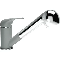 Смеситель для кухни Florentina Сигма 313.14L.1223.305 с выдвижным изливом, хром/грей