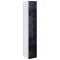 Пенал подвесной черный дикий камень/белый глянец R Marka One Lacio У73170 - 1