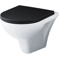 Унитаз подвесной Am.Pm Gem C901700SCmb безободковый, с сиденьем микролифт, белый