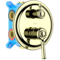 Смеситель для ванны Aquatek Классик AQ1547PG встраиваемый, золотой