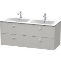 Тумба бетонно-серый матовый 129 см Duravit Brioso BR410600707