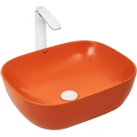 Раковина-чаша WeltWasser Elbach 2143 MO 10000004526 49x39,5 см, накладная, оранжевый матовый