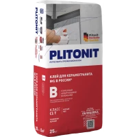 Plitonit В усиленный армирующими волокнами -25 Клей на цементной основе