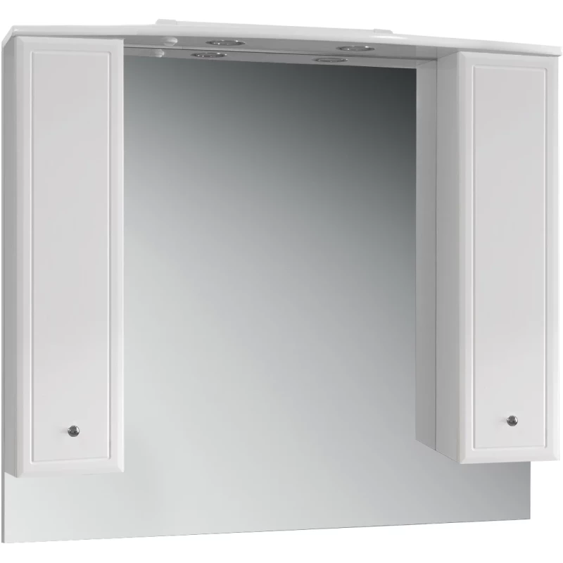 Зеркальный шкаф 100x86,4 см белый глянец Belux Адажио В 105 Ш 4810924243300