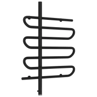 Полотенцесушитель электрический 800x600 черный матовый МЭМ левый Сунержа Эпатаж 31-0550-8060