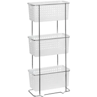 Этажерка Grampus GR-812 29 см, тройная, белый