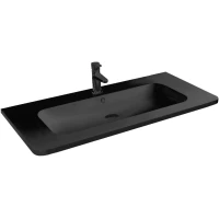 Раковина Vincea VCB-1RA100B 100x48 см, накладная, черный