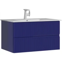 Тумба с раковиной синий матовый 91 см ORKA Moonlight 5001498
