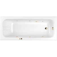 Акриловая ванна Whitecross Vibe 0105.170070.100.LINENANO.GL 169,5x70 см, с гидромассажем, белый