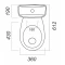 Унитаз-компакт косой выпуск с сиденьем дюропласт Sanita Эталон люкс ETLSACC01020713 - 5