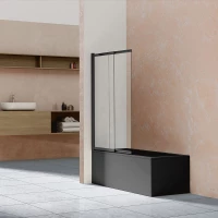 Шторка для ванны 99 см Vincea VSB-1E100CLB прозрачное