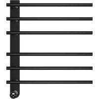 Полотенцесушитель электрический AQUAme AQM3116MB 614,5x520,5, МЭМ левый, черный матовый