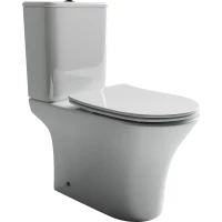 Унитаз-компакт Ceramica Nova Fortuna CN9001 безободковый, с сиденьем микролифт, белый