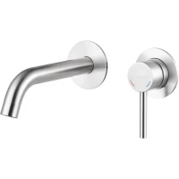 Смеситель для раковины Knotlor Eclipse SS-25 встраиваемый, нержавеющая сталь