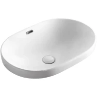 Раковина Ceruttispa CR018 60x41 см, встраиваемая сверху, белый