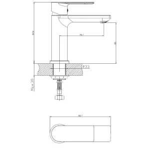 Изображение товара смеситель для раковины с гигиеническим душем haiba hb12505