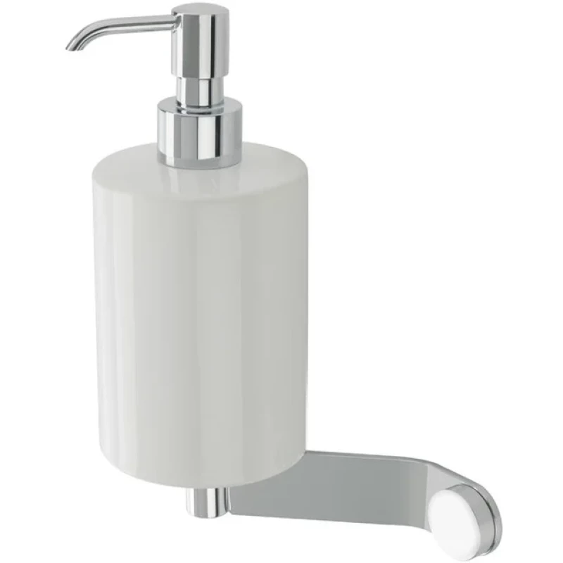 Дозатор для жидкого мыла Stil Haus Buket BK30(08-BI) настенный, хром/белый