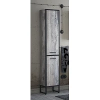 Пенал Corozo Айрон SD-00000387 напольный R, антик/черный