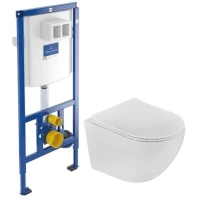 Комплект подвесной унитаз Teka Manacor 11.732.00.02 + система инсталляции Villeroy & Boch 92246100