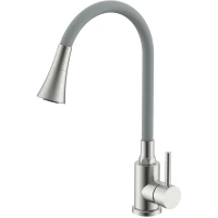 Смеситель для кухни Splenka S201.4307.05 с гибким изливом, сатин