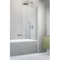 Шторка на ванну Radaway Idea Brushed Nickel PNJ II 90 10001090-91-01 90 см, профиль никель матовый, стекло прозрачное