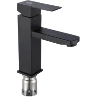 Смеситель для раковины РМС SUS125BL-001F черный матовый