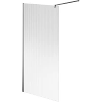 Душевая перегородка Kerama Marazzi Cristallo CT.100.WI.CR 100 см, профиль хром, стекло рифленое