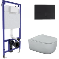 Комплект подвесной унитаз Berges Ego XL + система инсталляции Berges Novum L5 043204