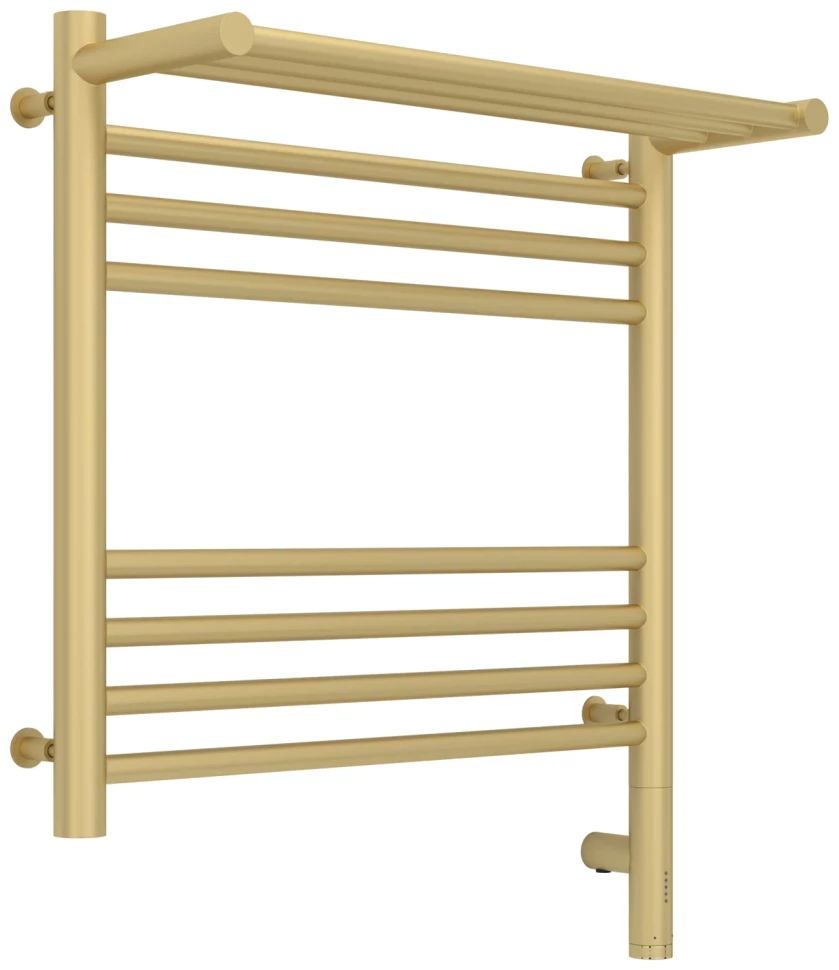 

Полотенцесушитель электрический 500x500 шампань матовая МЭМ правый Сунержа Богема с полкой 3.0 022-5807-5050