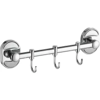 Планка с крючками Fashun A1915-3 для ванны, хром