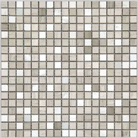 Мозаика Natural i-Tile 4MT-10-15T Мрамор белый, серый, поверхность состаренная 29,8x29,8