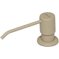 Дозатор для жидкого мыла Lemark Expert LM8201PBG 300 мл, встраиваемый, для кухни, бежевый