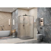 Душевой уголок 100x90 см Ambassador Kingston 14011115 прозрачное