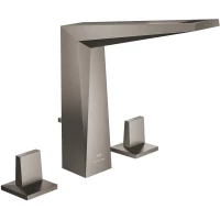 Смеситель для раковины Grohe Allure Brilliant 20627AL0 с донным клапаном, темный графит матовый